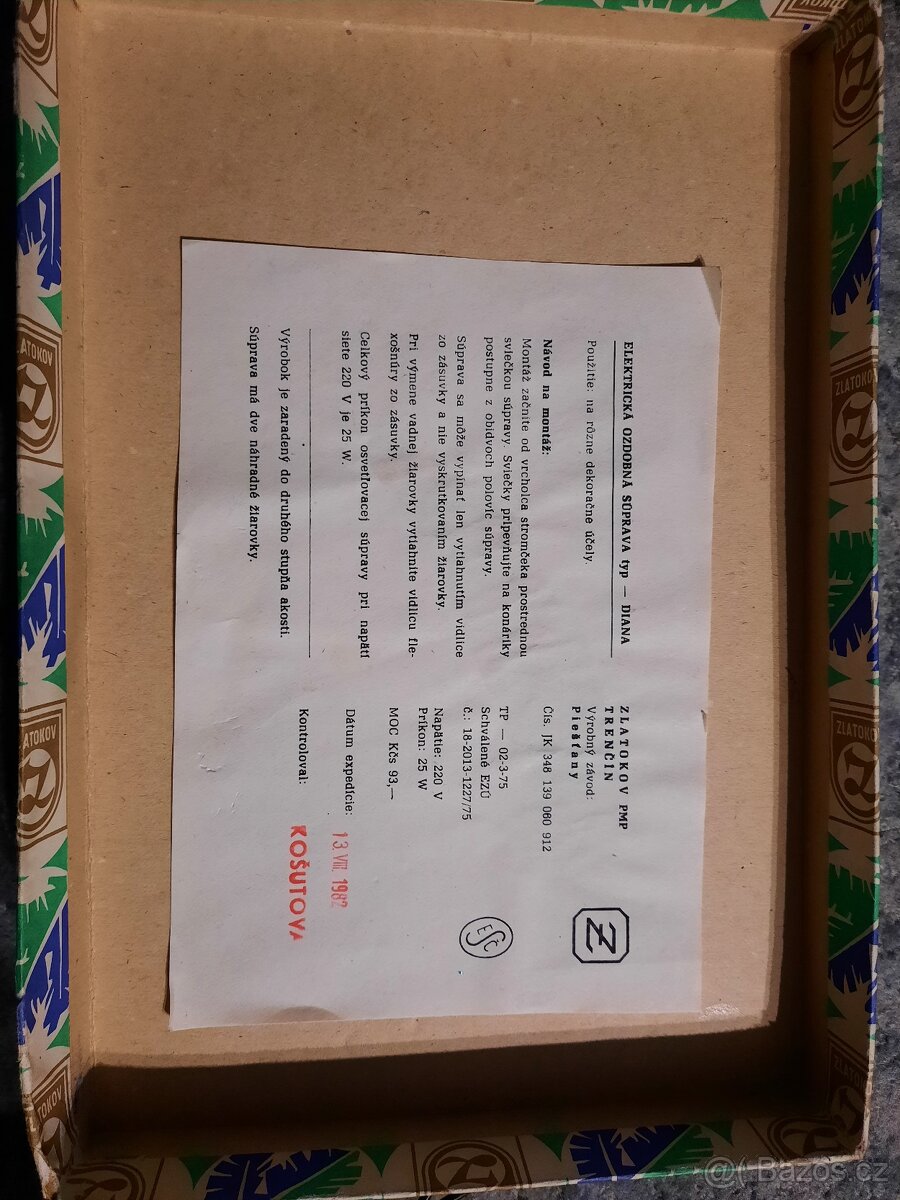 Vánoční osvětlení retro rok 1982 - 2