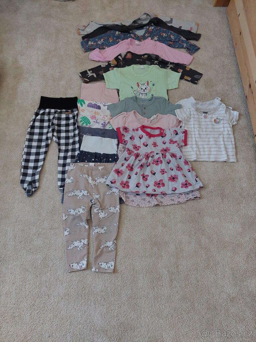 Balík oblečení pro holčičku 68-92 - 2
