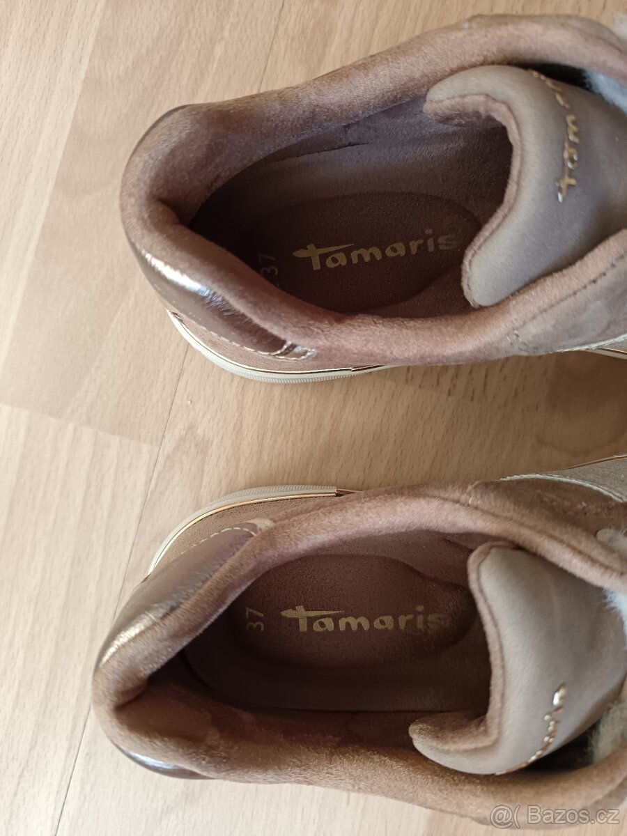 Nové kožené Tamaris vel. 37 - 2