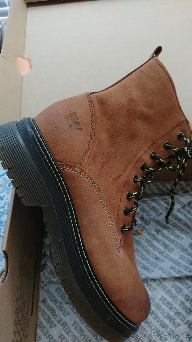 Kožené boty zn. WEINBRENNER. - 2