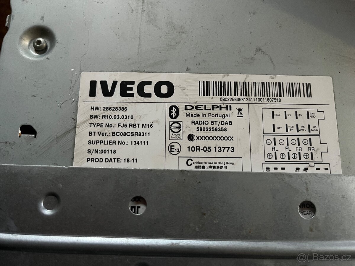 Rádio 2din Iveco daily - 2