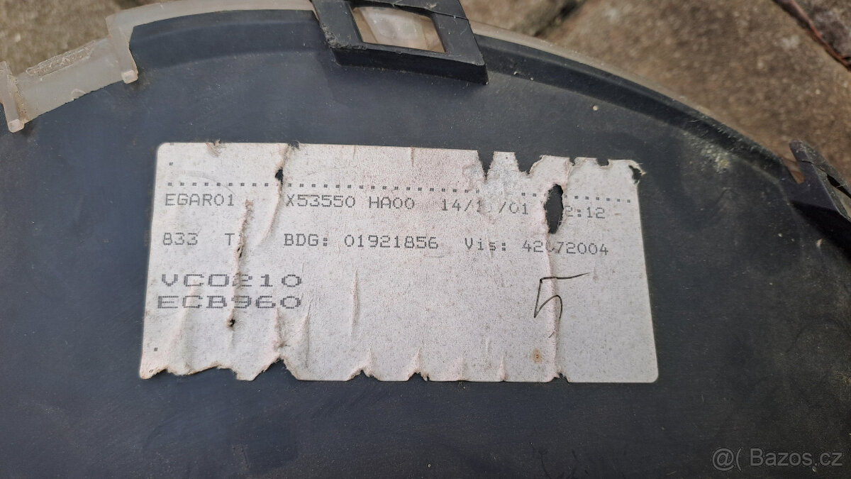 Budíky Peugeot 206 - 2