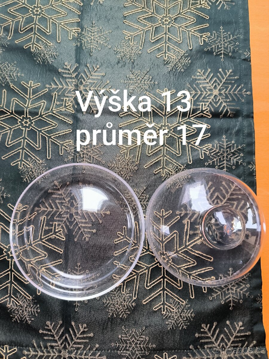 dóza skleněná mísa - 2