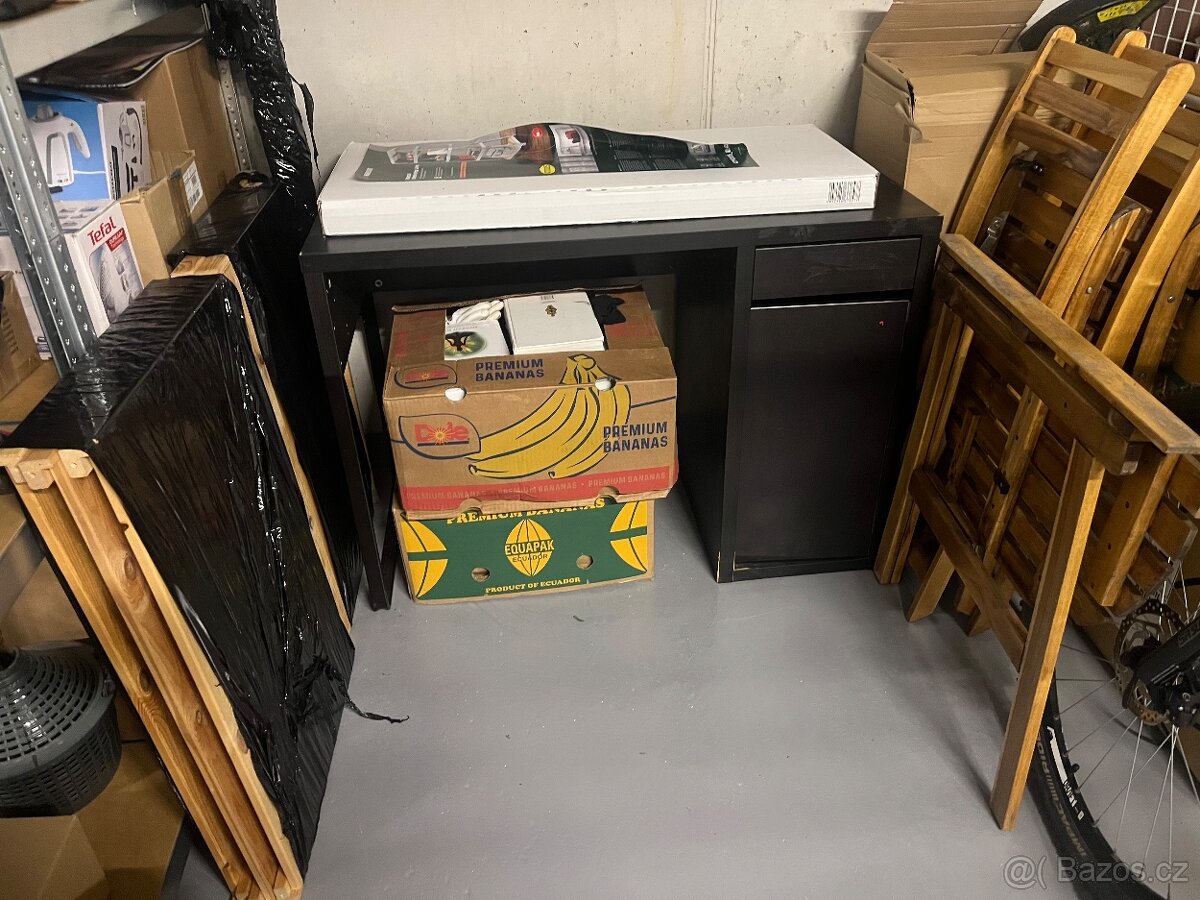 MICKE Psací stůl, černohnědá, 105x50 cm - 2