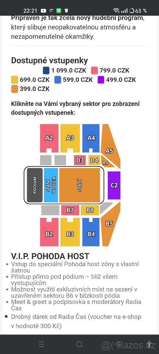 Vstupenka na Megakoncert rádia čas - 2