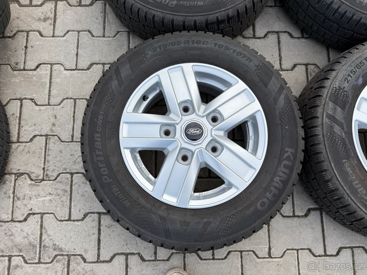 4x al kola 5x160 16 + pneu zimní 215/65 R16C - 2