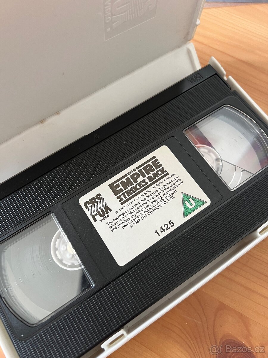 Originální VHS kazeta Star Wars The Empire strikes back - 2