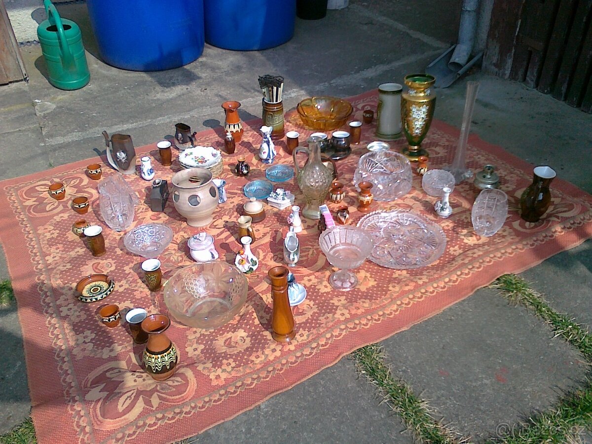 Broušené sklo + keramika - 2