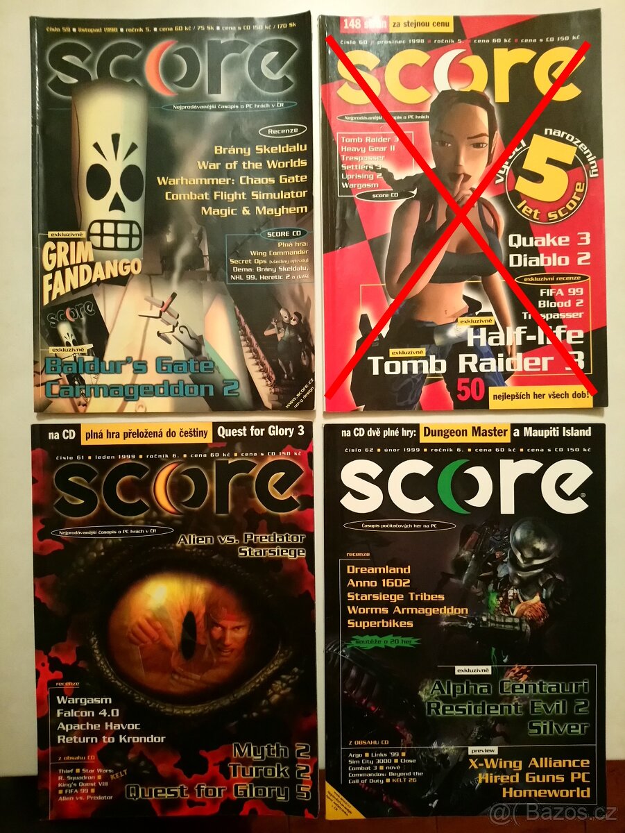 Časopisy SCORE č. 1 - 2