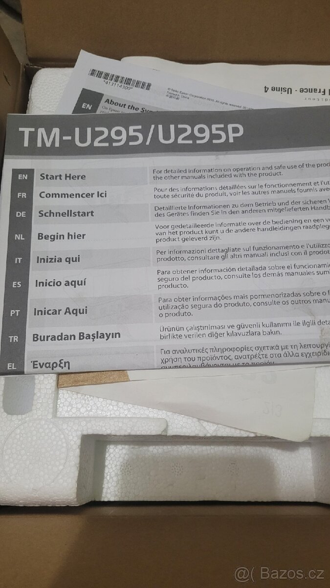 Pokladní tiskárna EPSON TM-U295 bílá - 2
