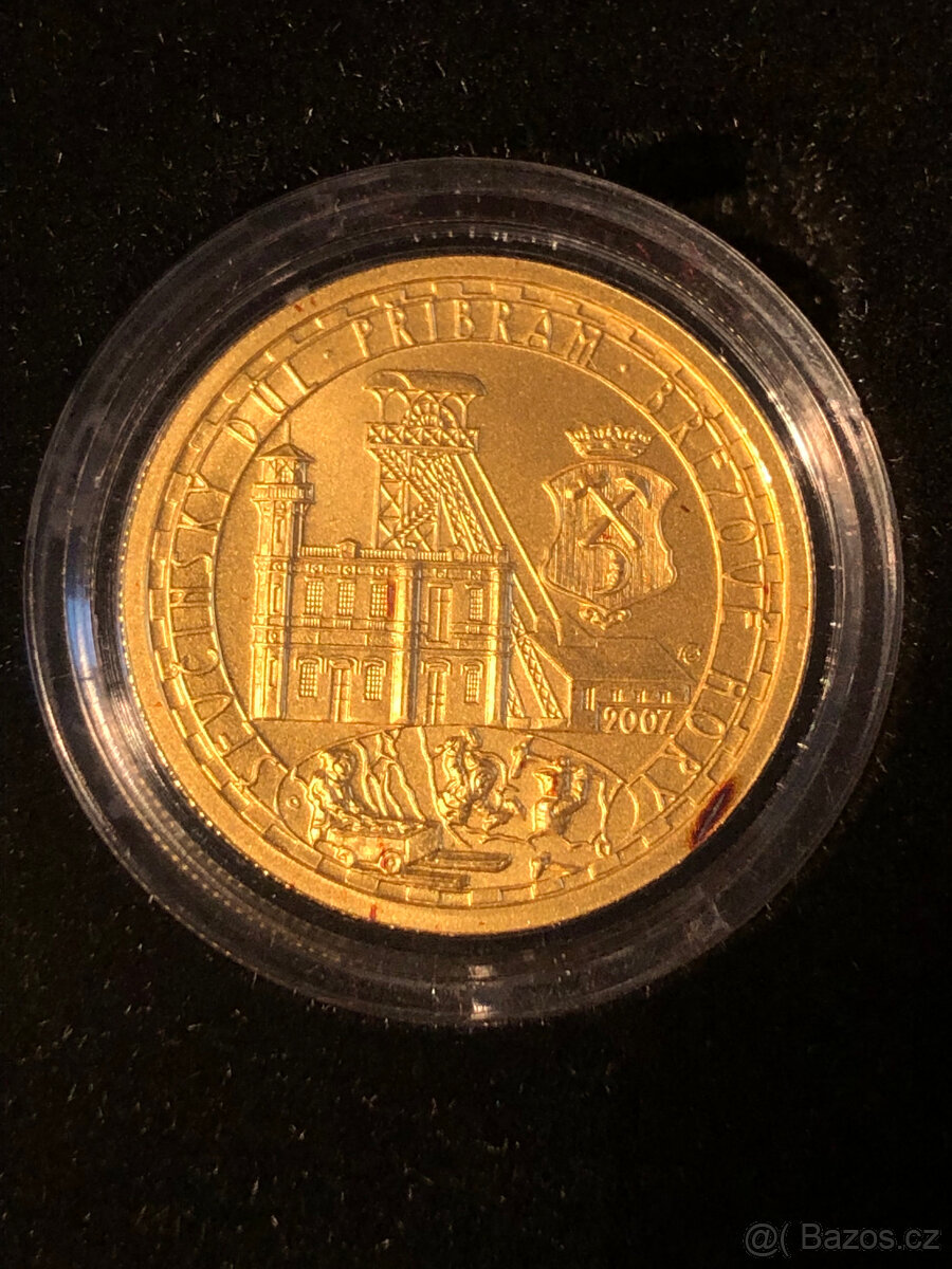 zlatá mince Ševčinský důl v Příbrami - BK - 2