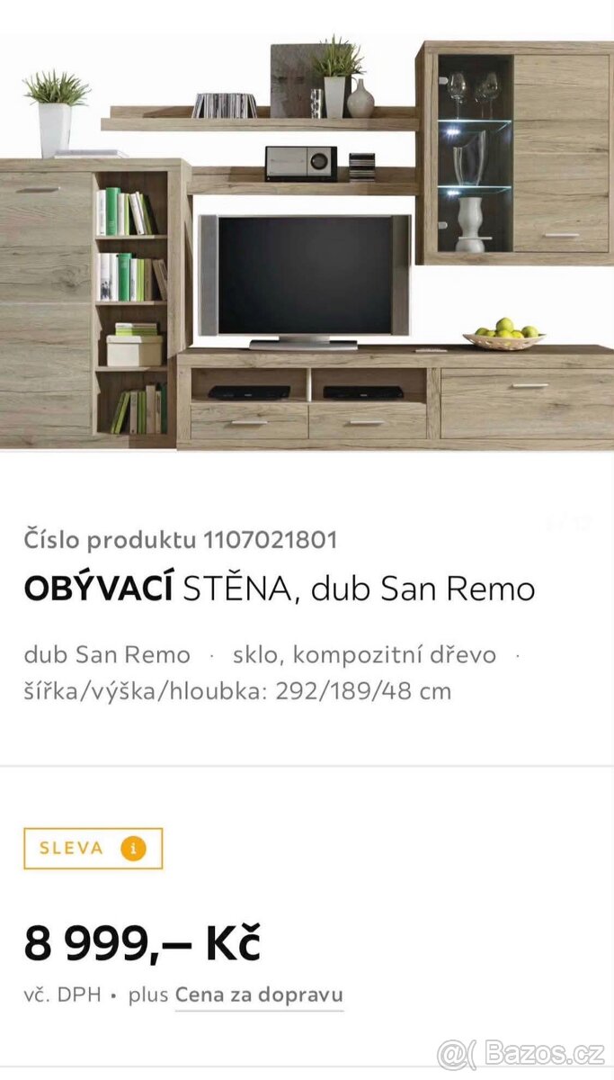 Obývací stěna dub San Remo - 2