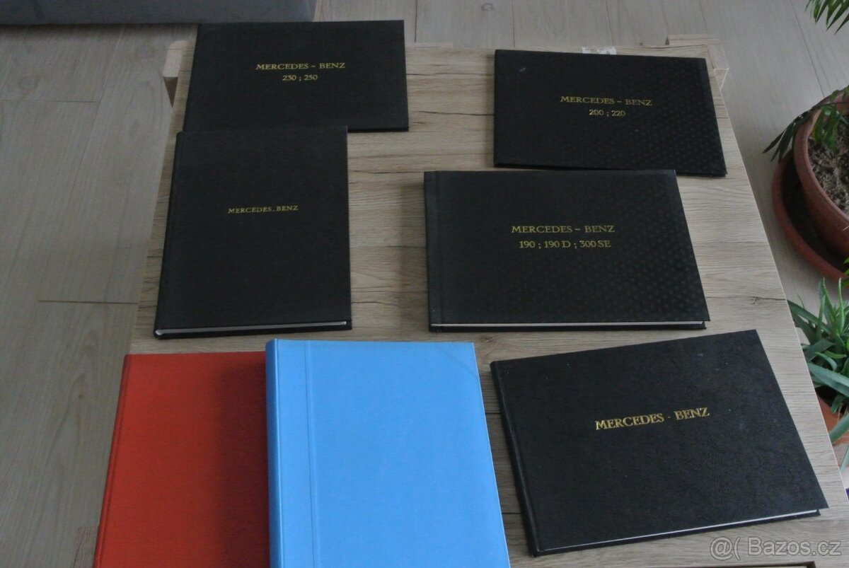 Prospekty Mercedes-benz historicke, svázané, 60-90 leta - 2