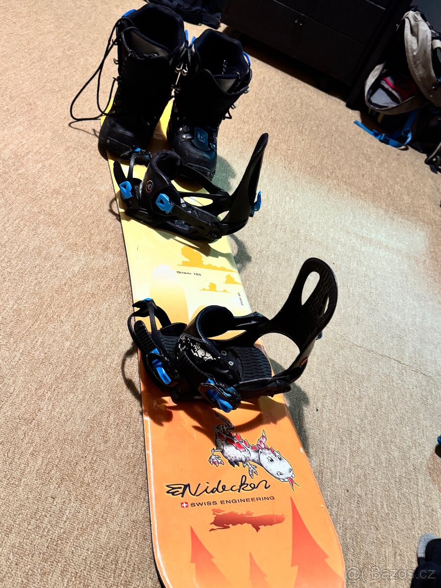 Dětský snowboard Nidecker 125 + boty Burton 39 - 2