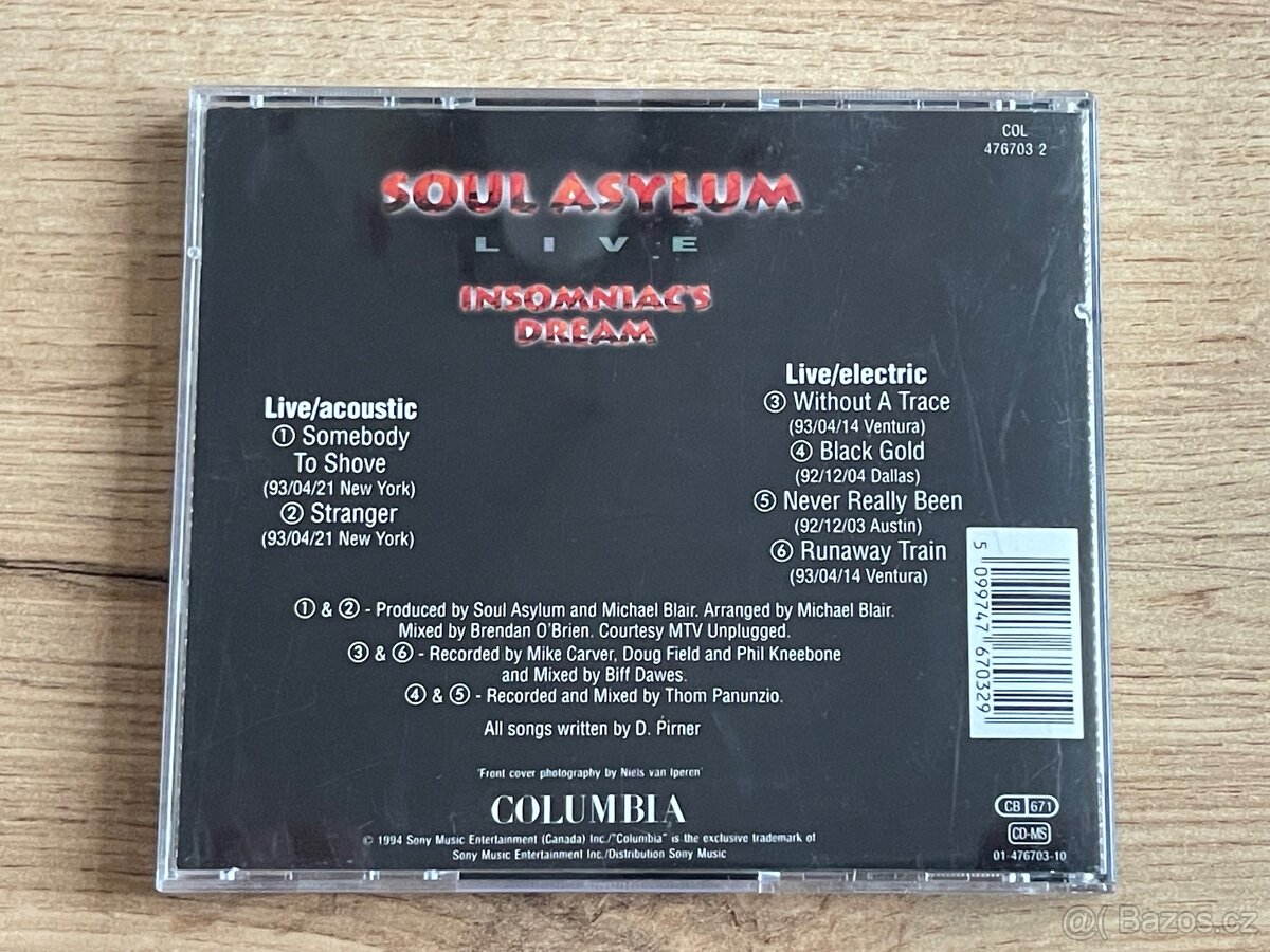 CD – Soul Asylum – Live: Insomniac’s Dream – zánovní - 2