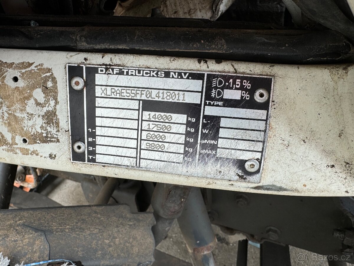 Nahradni dily na DAF LF po DN - 2