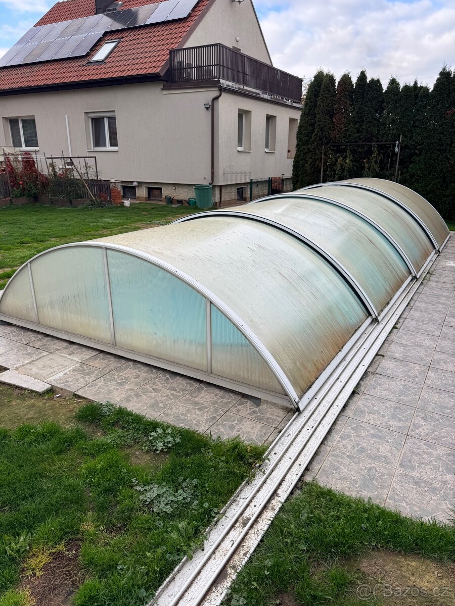 Zastřešení bazénu 3,5m x 790 cm, cena 15 tis Kč - 2
