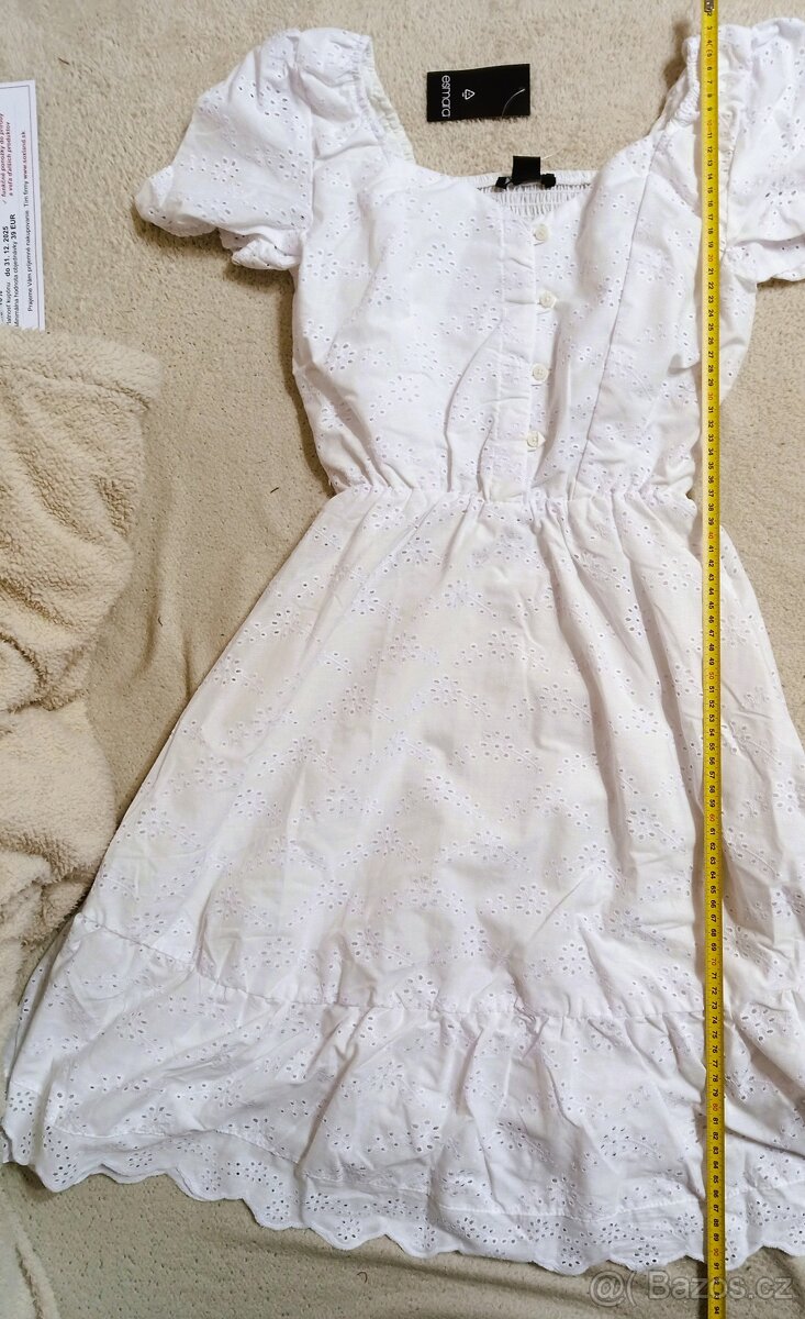 NOVÉ dámské letní bílé šaty, krajka - 2
