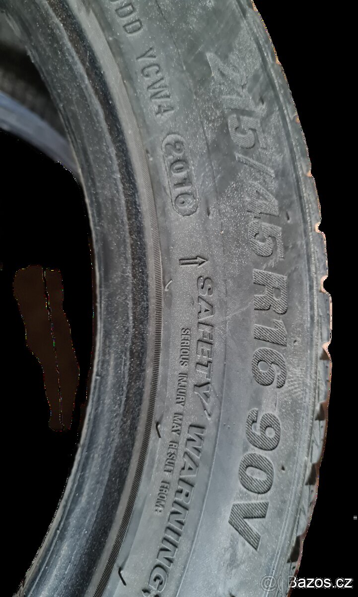 4x pneumatika zimní Kumho 215/45 R16 - 2