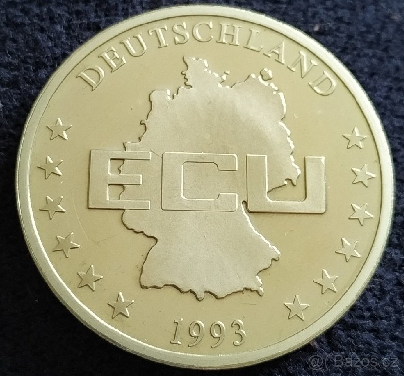 ECU 1993 Deutschland - sběratelská medaile - 2