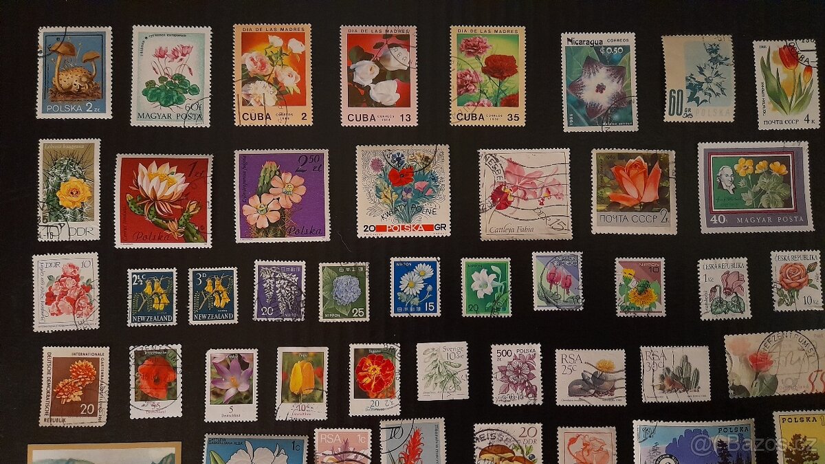 Poštovní známky: FLÓRA Č.2 45ks - 2