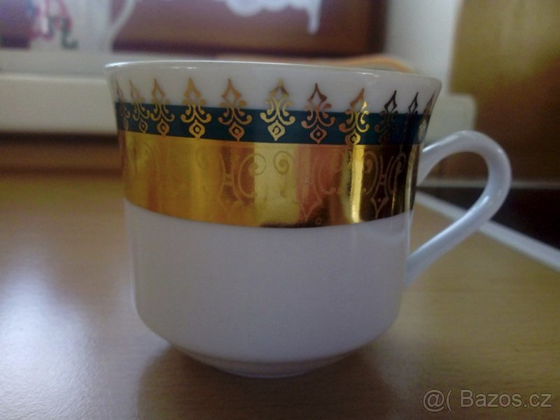 Porcelánová sada Zlatý pruh (12 dílů) - 2