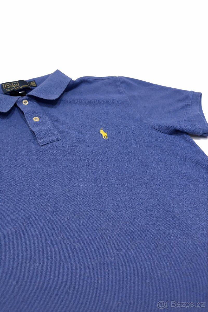 Ralph lauren modré polo tričko - 2
