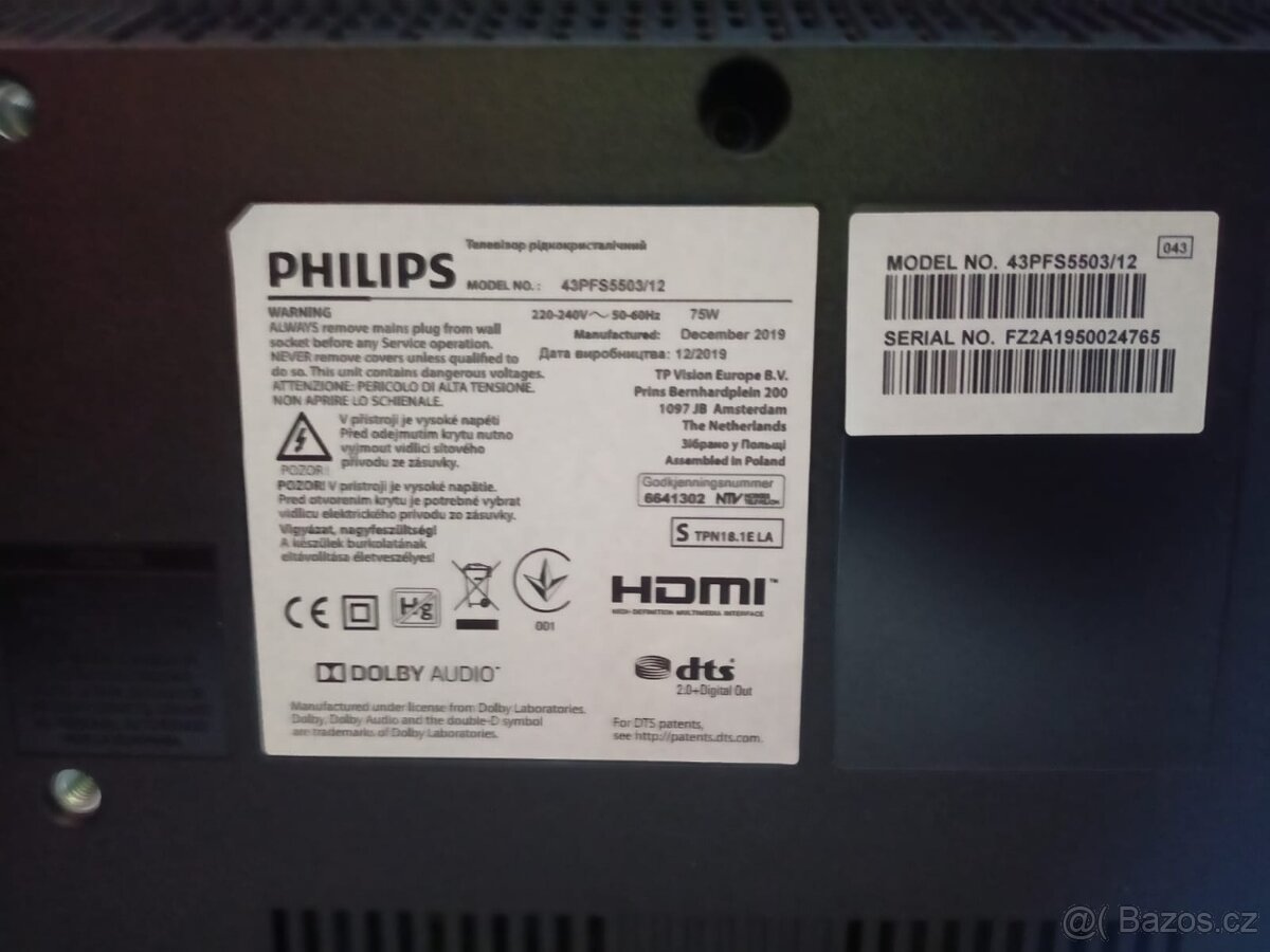 Televize Philips 43PFS5503 - 43" (108 cm) Full HD - 2