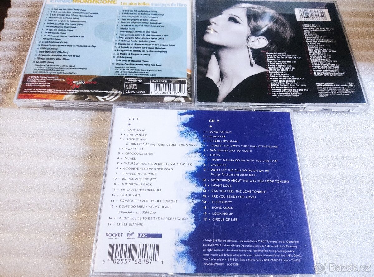 Cd - 2 cd E. Morricone , B. Streisand , E. John - 2