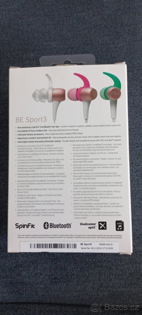 Sluchátka NuForce BE Sport3 - 2