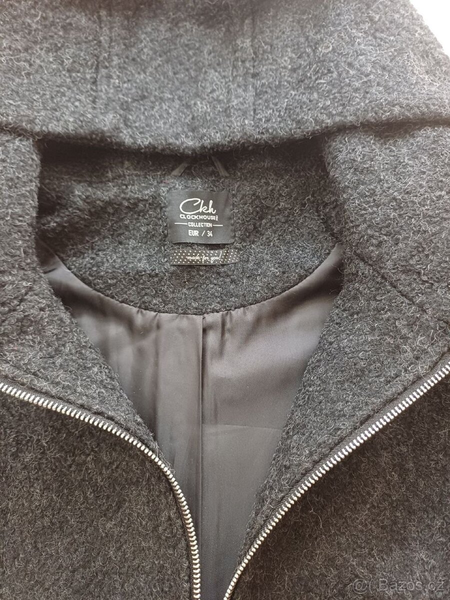 Dámský kabátek 49% vlny - vel. 34. - 2