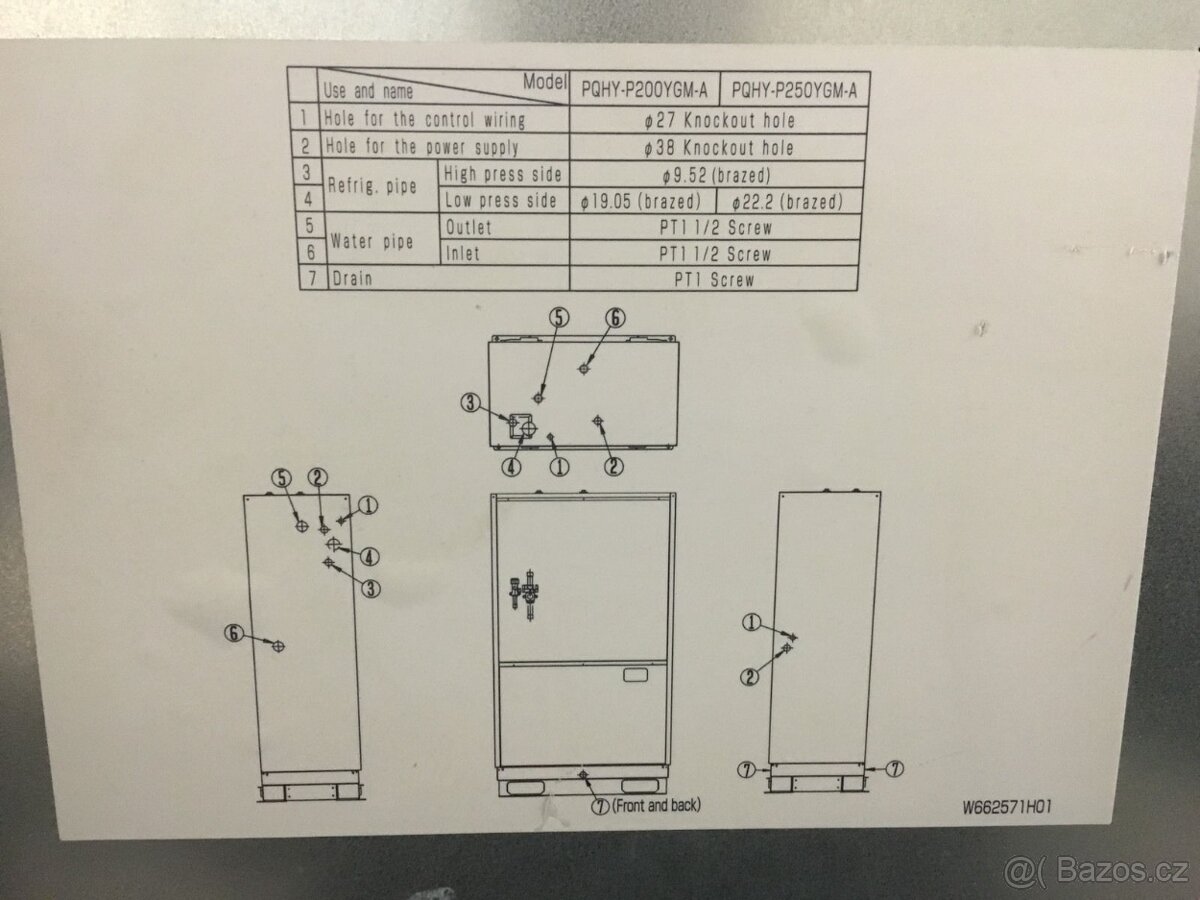 Vodou chlazená klimatizace Mitsubishi 31,5 kW, COP až 5,43 - 2