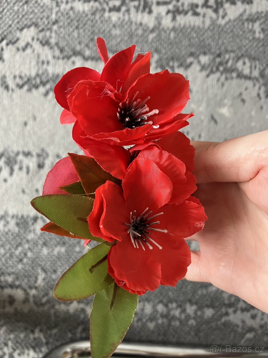 Novy makovy hrebinek do vlasu - 2