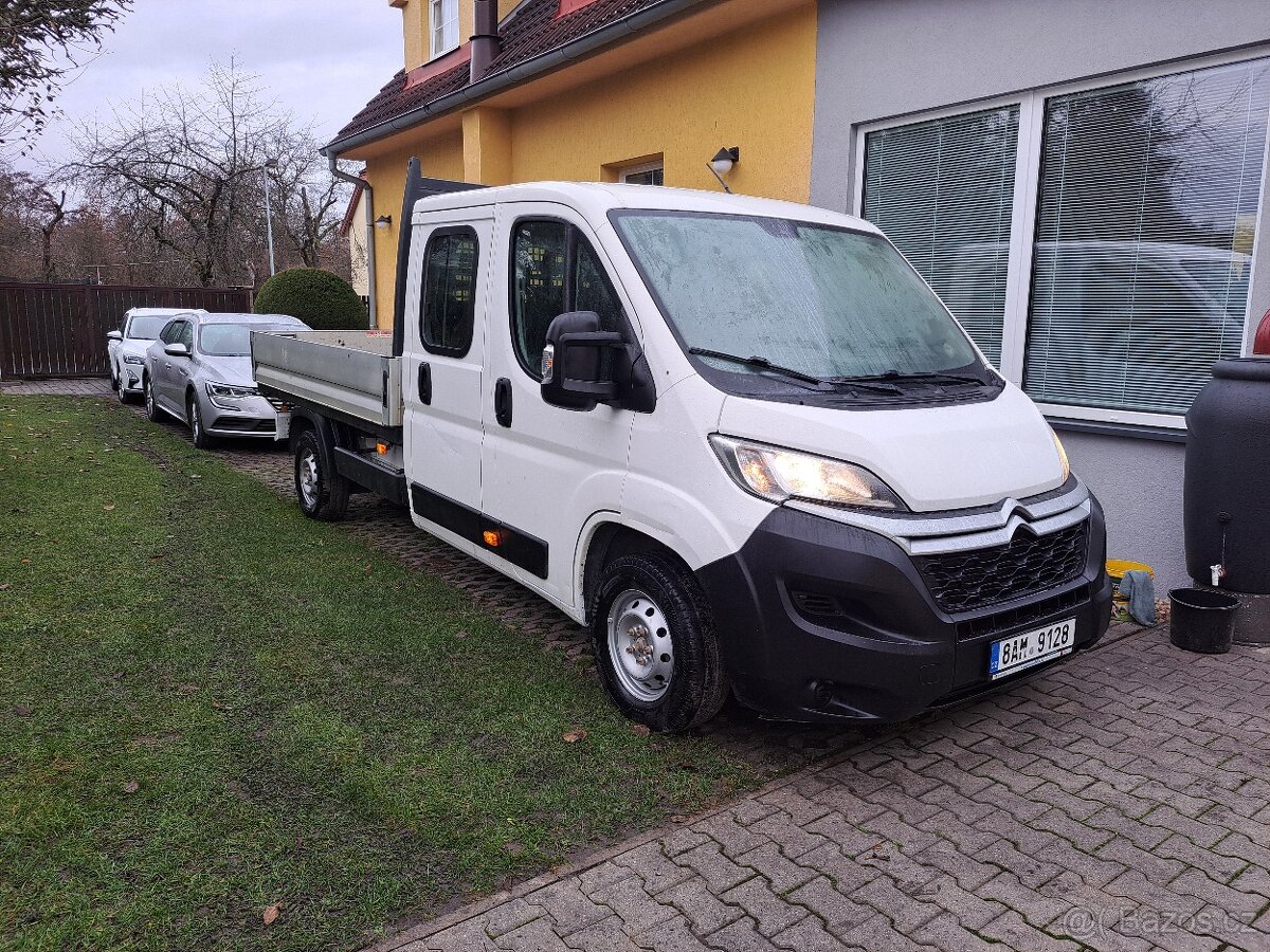 Citroen Jumper 2.2D,103kw,r.v.2021,dvoukabina,valník.,7-míst - 2