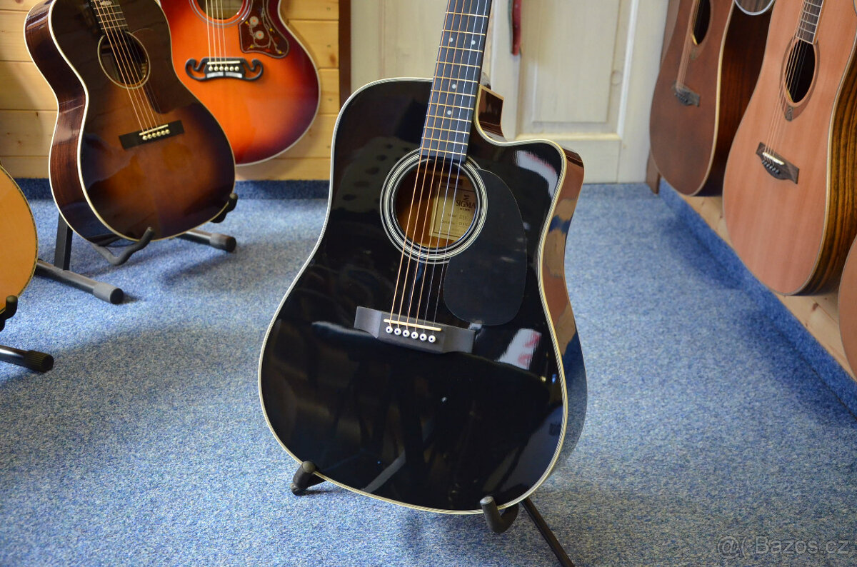 KYTARA ELEKTROAKUSTICKÁ 6 STRUNNÁ Sigma Guitars DMC-1EBKPPP - 2