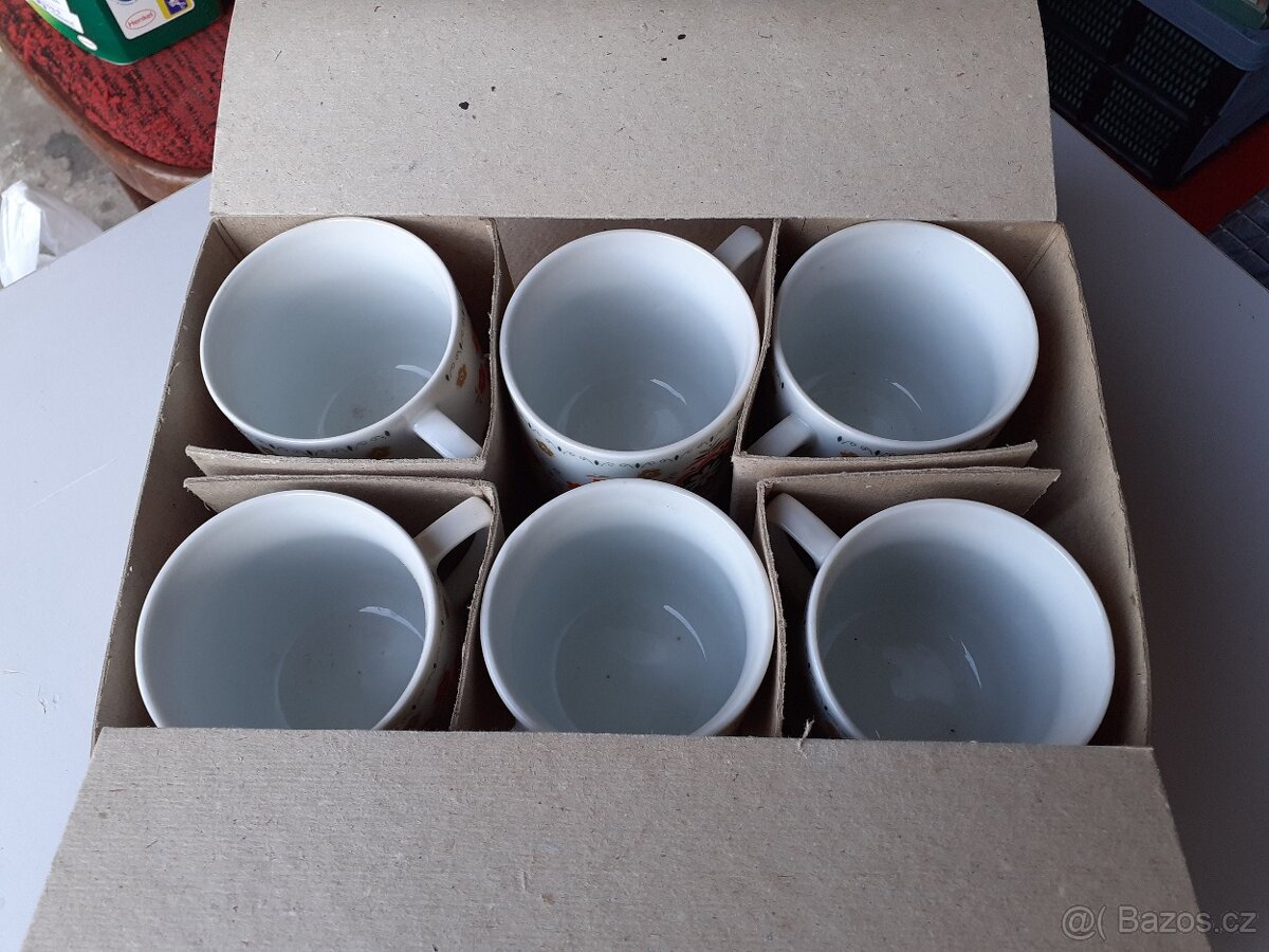 Retro hrnky sada 6 ks - 2