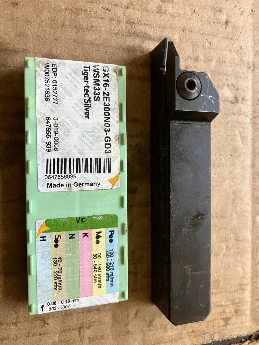 zapichovací nůž Walter G1011.2020R-3T15GX16-P + plátky - 2