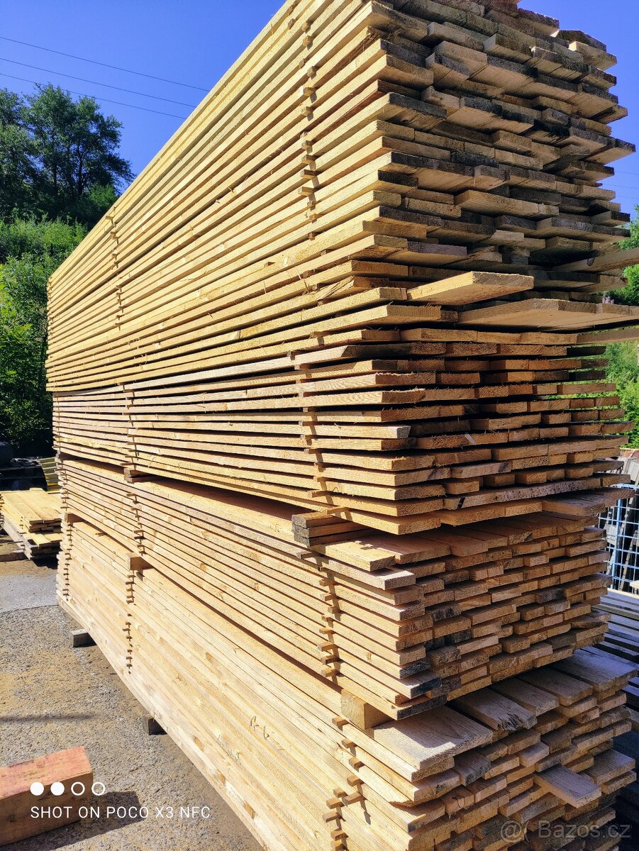 Stavební řezivo, trámy, desky, hranoly, střešní latě - 2
