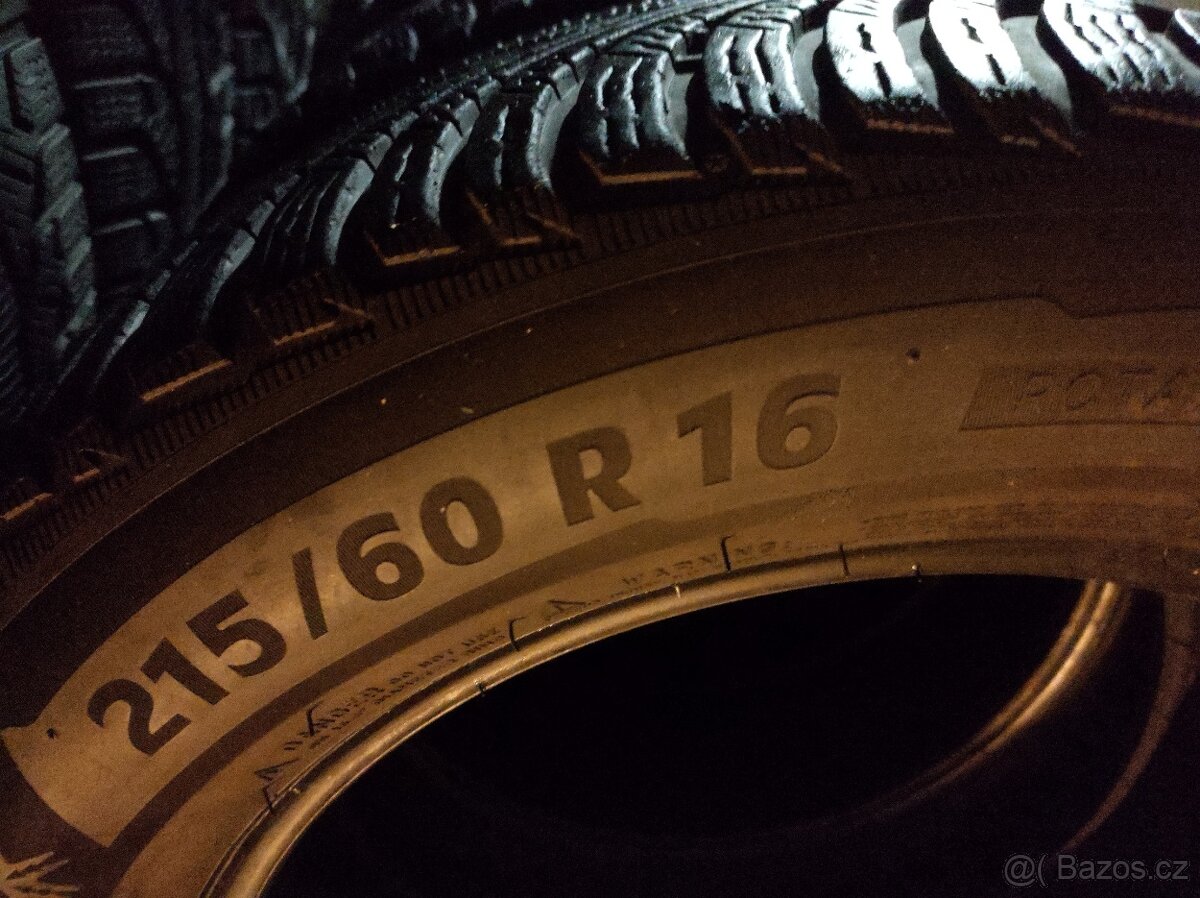 215/60 R16 M+S ZIMNÍ MICHELIN ALPIN - 4KS - LEVNĚ - 2