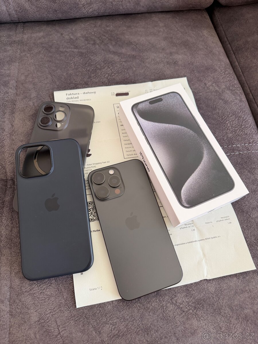 Apple iPhone 15 Pro Max 512GB black titanium - černý,87% Bat - 2