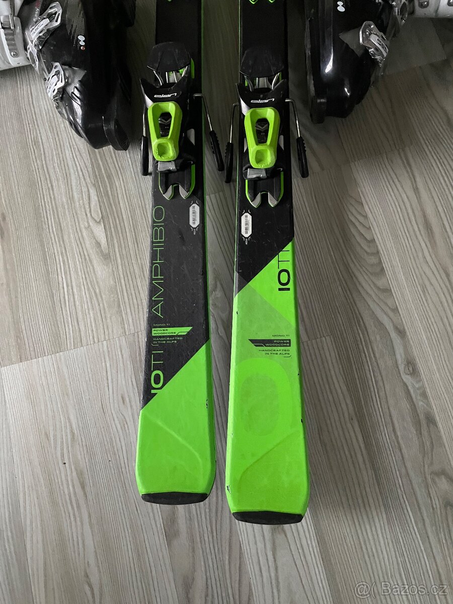 Lyže Elan 160 cm + lyžáky 44-45 - 2