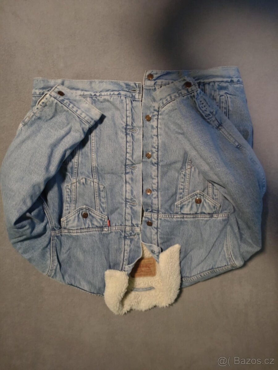 RIFLOVÁ BUNDA LEVI'S KOŽÍŠEK XXL - 2