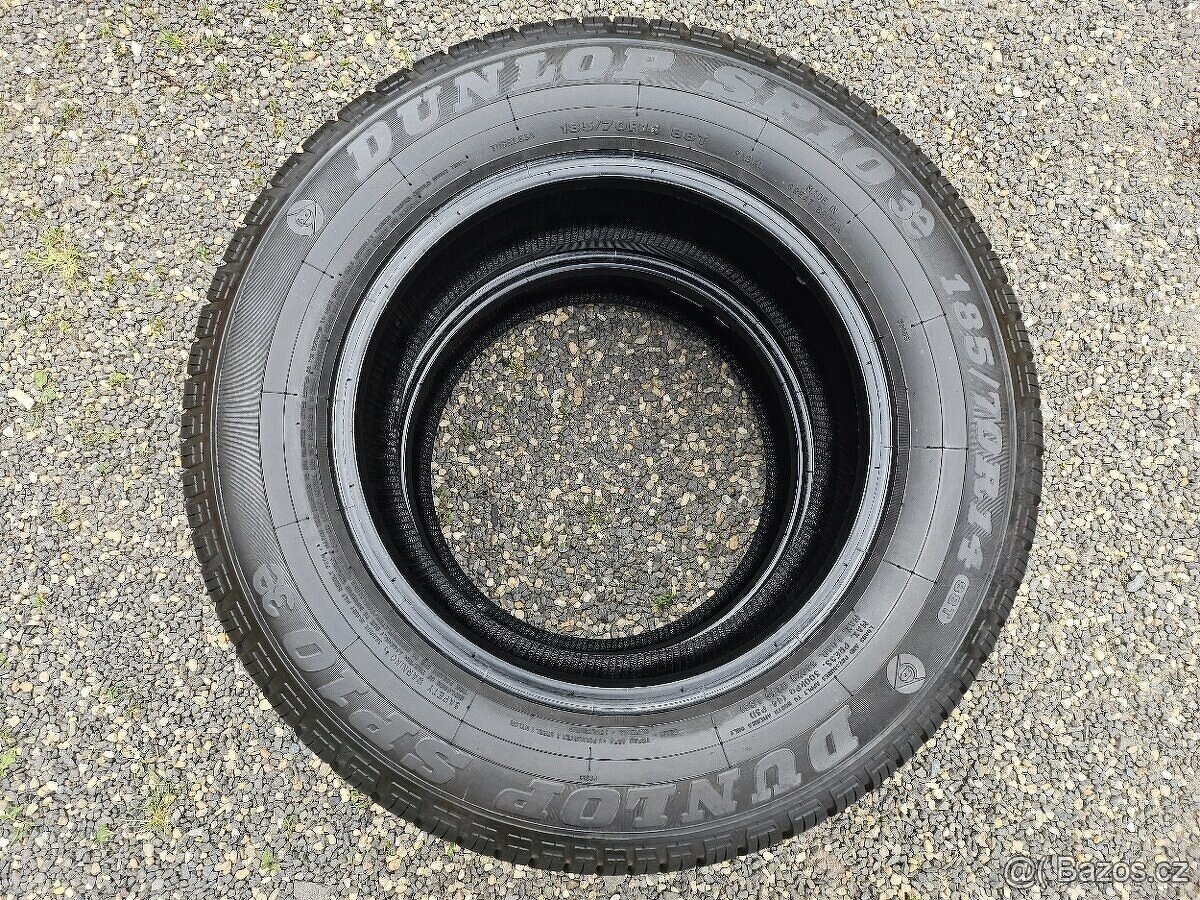 2 Letní pneumatiky Dunlop SP10 3E 185/70 R14 - 2