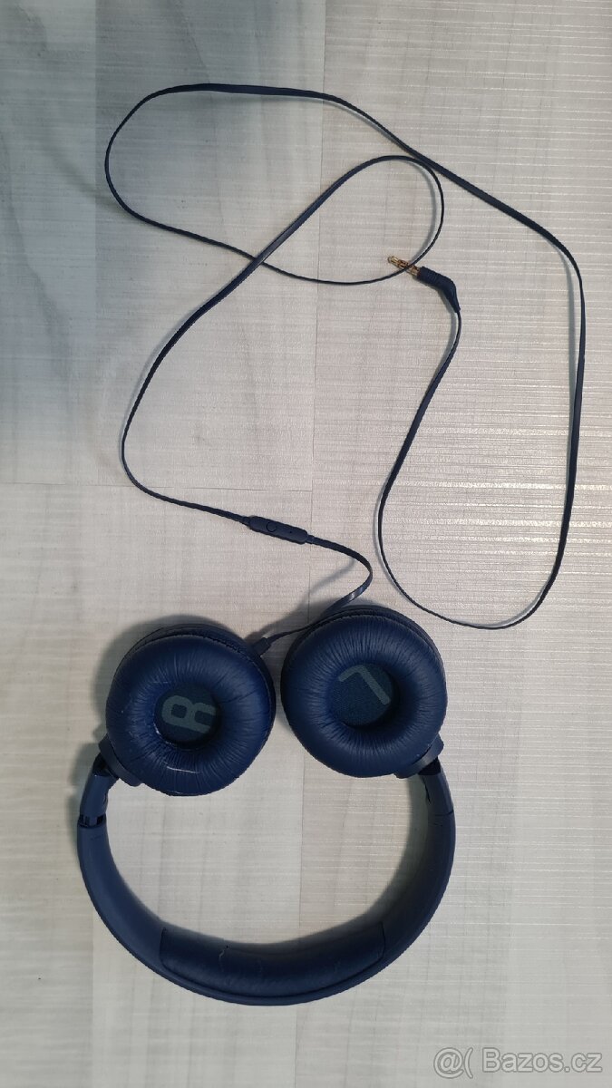 Sluchátka drátová jack JBL modrá - 2