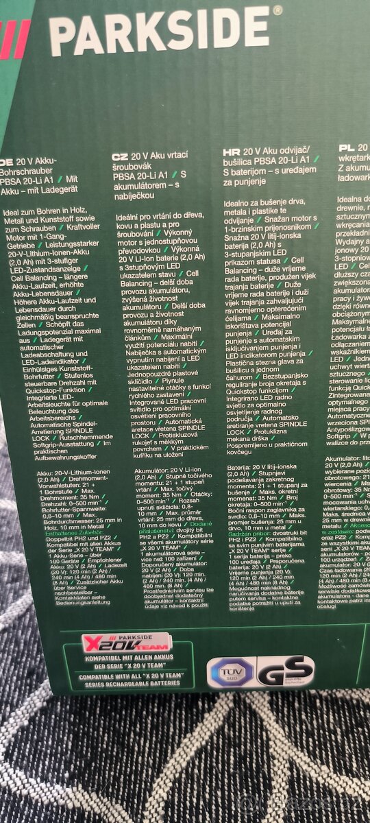 Parkside Aku vrtačka - 2