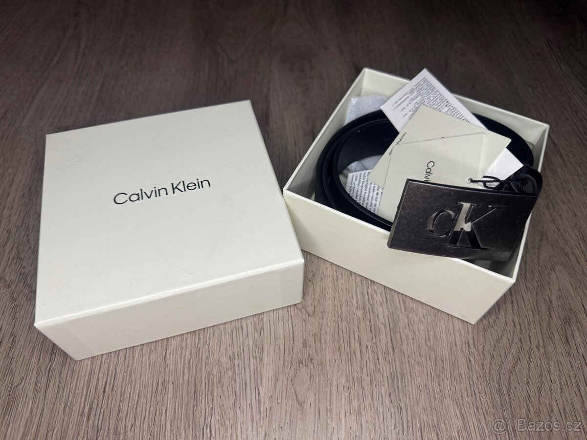 Pánský kožený pásek Calvin Klein - 2