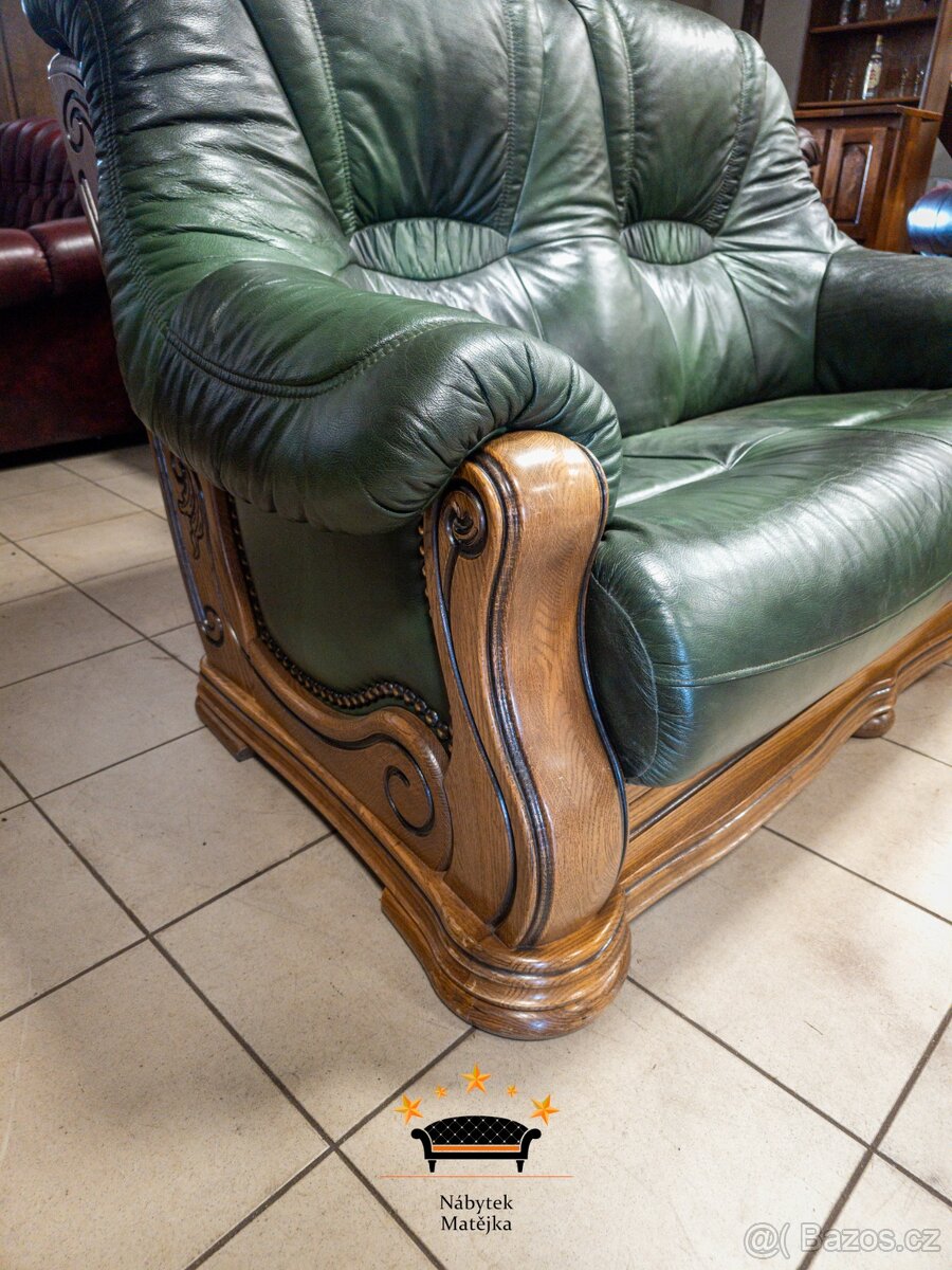 Sedací kožená souprava 3+2 - 2
