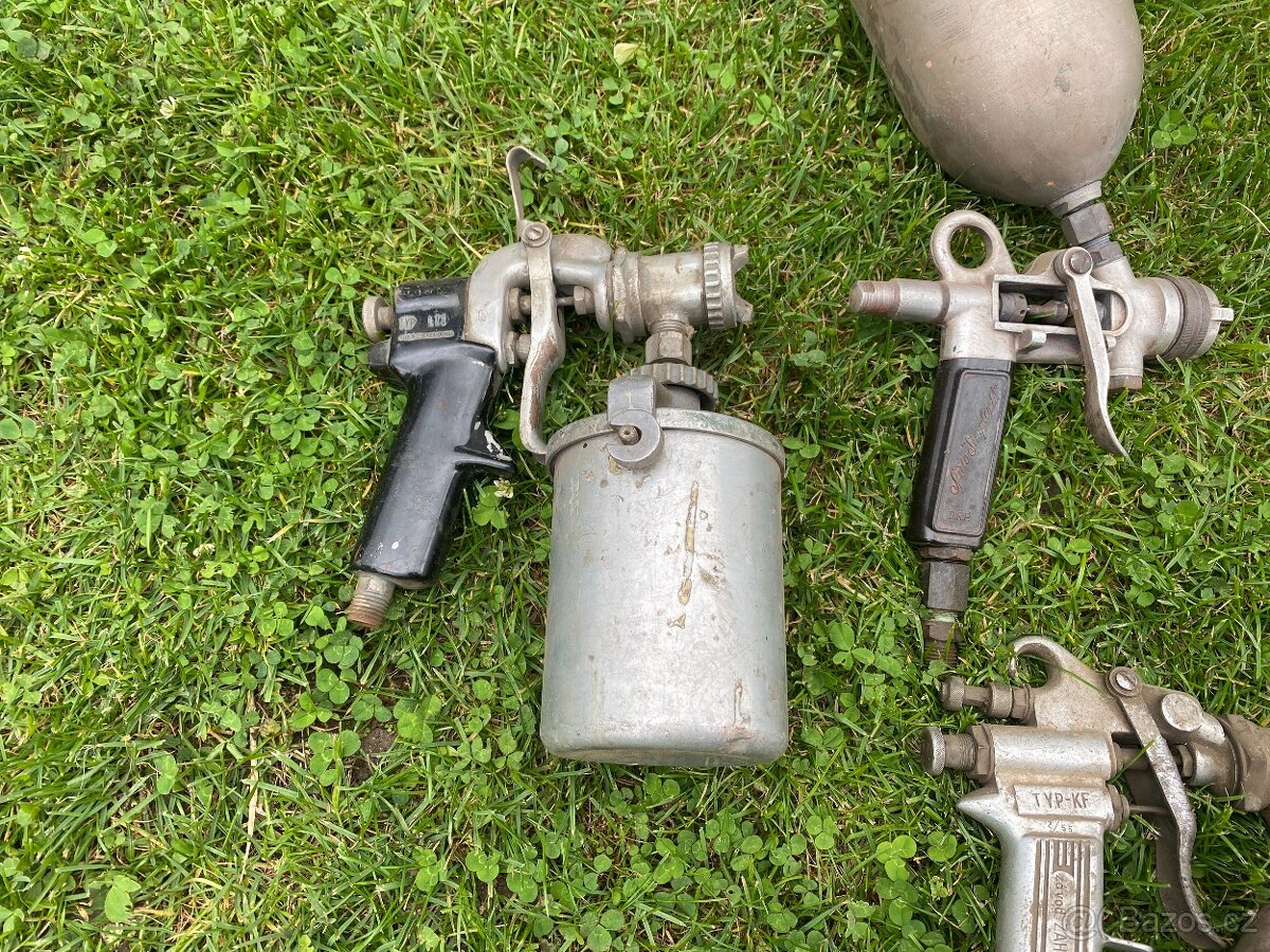 stříkací pistole malířská lakýrnická pistole stará - 2