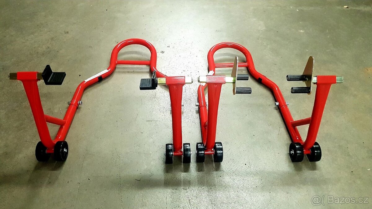 Moto stojany – sada přední + zadní / 2 kusy - 2