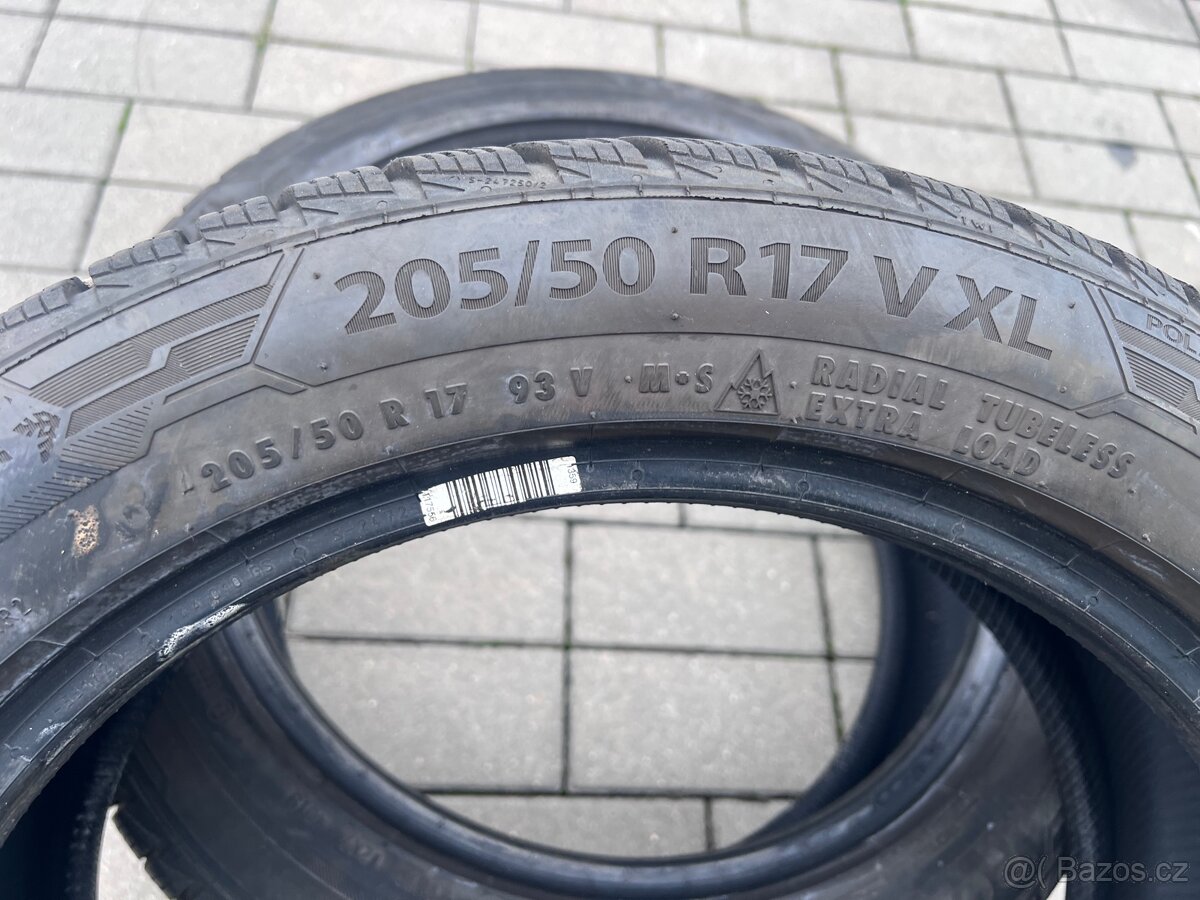 205/50 R17 - 2x zimní Barum 6mm - 2